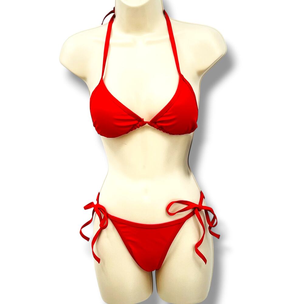 SUVIMUGA Red String Bikini XS Beach Pool Vacation